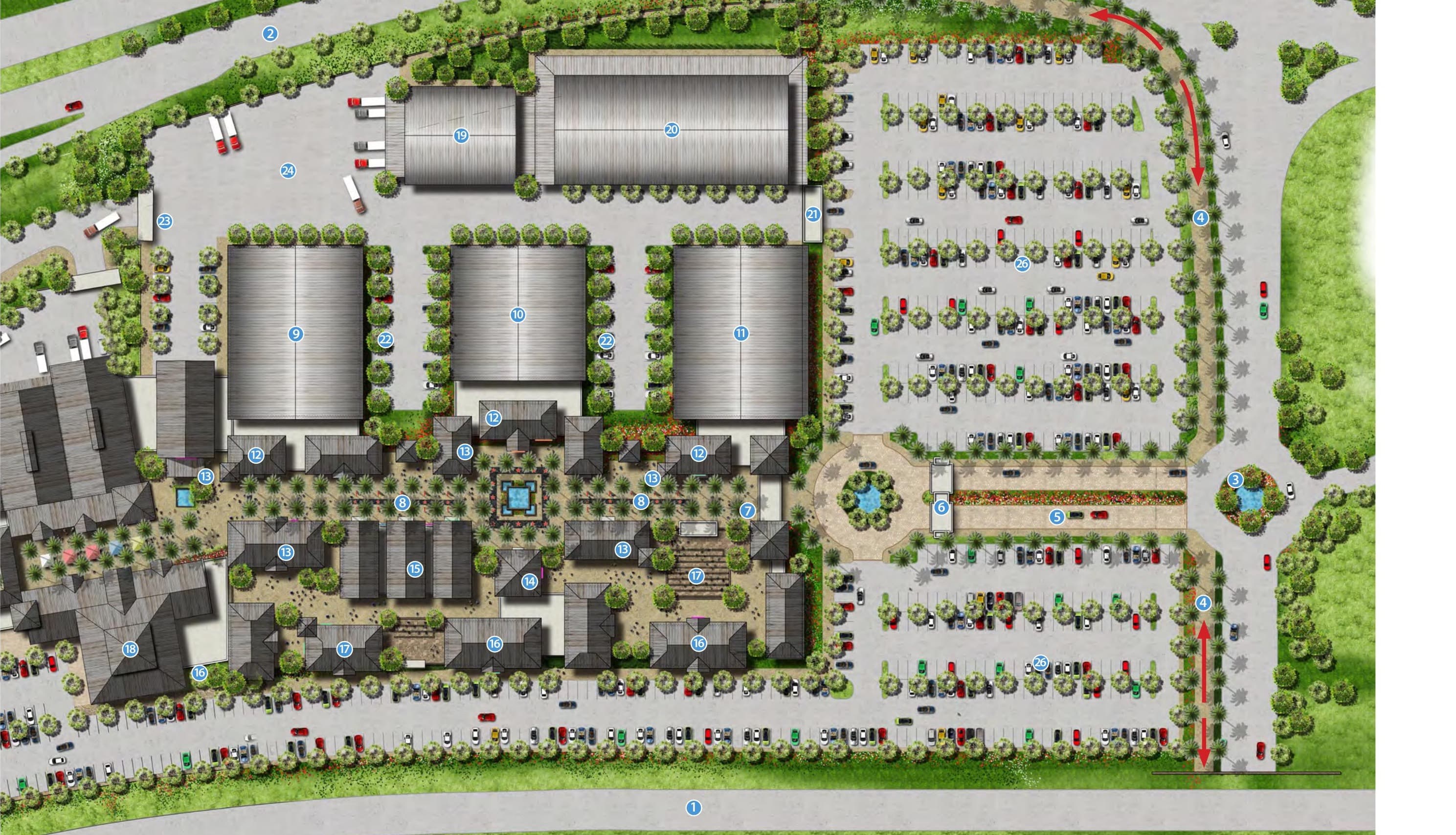 Site plan of the eThekwini Film Studios precinct: sound stages, back lot and workshops